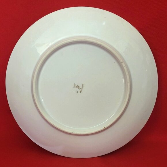 Vintage BP Wurttemberg Gold Rim Yellow Roses Decorative Porcelain Plate - Picture 3 of 11